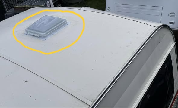 Caravan roof vent installation completed by Master Multi-Tasker