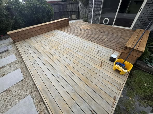 Christchurch timber deck cared for by Master Multi-Tasker